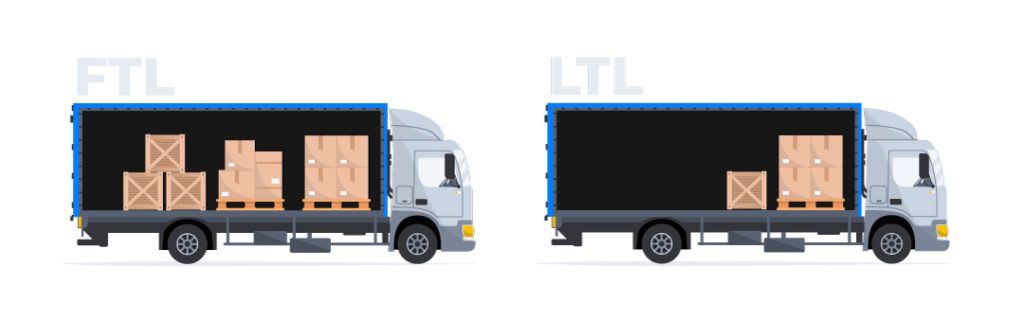 Difference between LTL and FTL freight